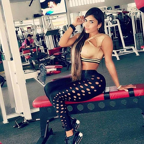 Women's Quick dry Push Up Black Slim legging